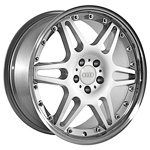 Audi Wheels SKU 501 19 Inch Silver With Polished Lip Rims