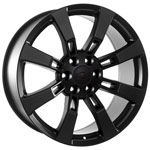 22 inch Chevy truck Tahoe Avalanche Suburban Silverado matte black wheels rims