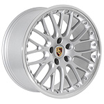 PORSCHE WHEELS SKU 135 20 INCH SILVER WITH POLISHED LIP RIMS